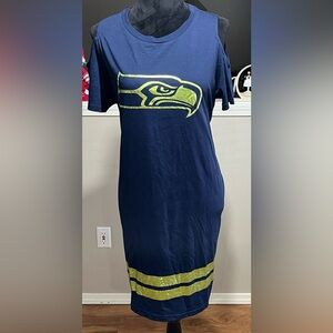 SEATTLE SEAHAWKS SEXY COLD SHOULDER DRESS (SIZE XL)